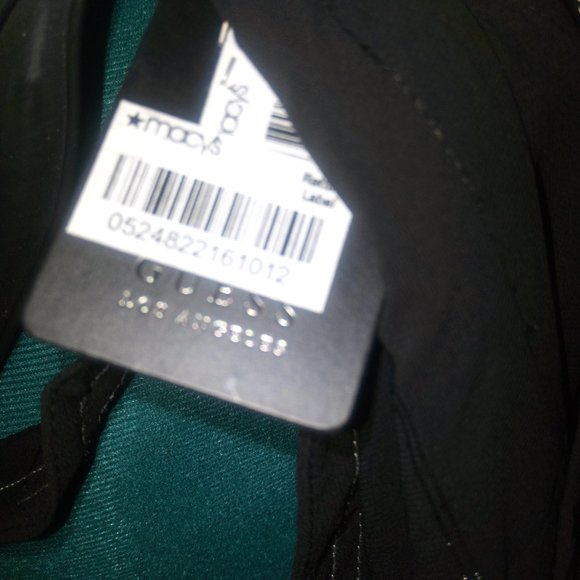 Guess Cherelle Cold-Shoulder Illusion Blouse in Black Sz S - Picture 9 of 9